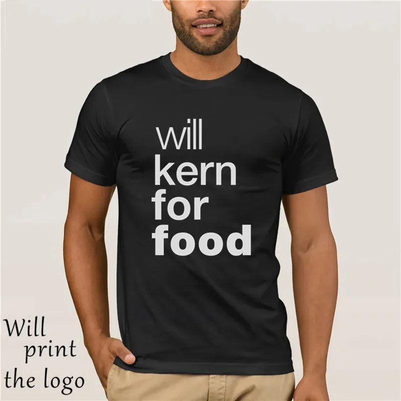 Футболка с графическим принтом WILL KERN FOR FOOD MEN |