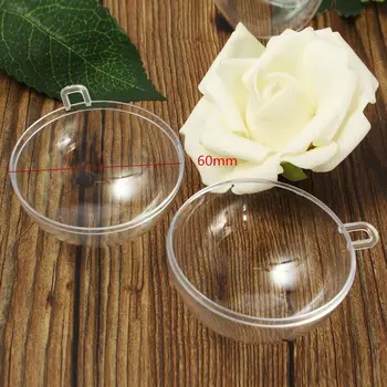 

Fillable Clear Hanging Ball Wedding Party Candy Box Ornament Bauble Decor Gift