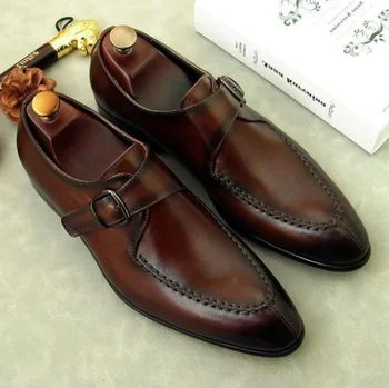 

Men pu Leather Shoes Low Heel Fringe Shoes Dress Shoes Brogue Shoes Spring Ankle Boots Vintage Classic Male Casual F121