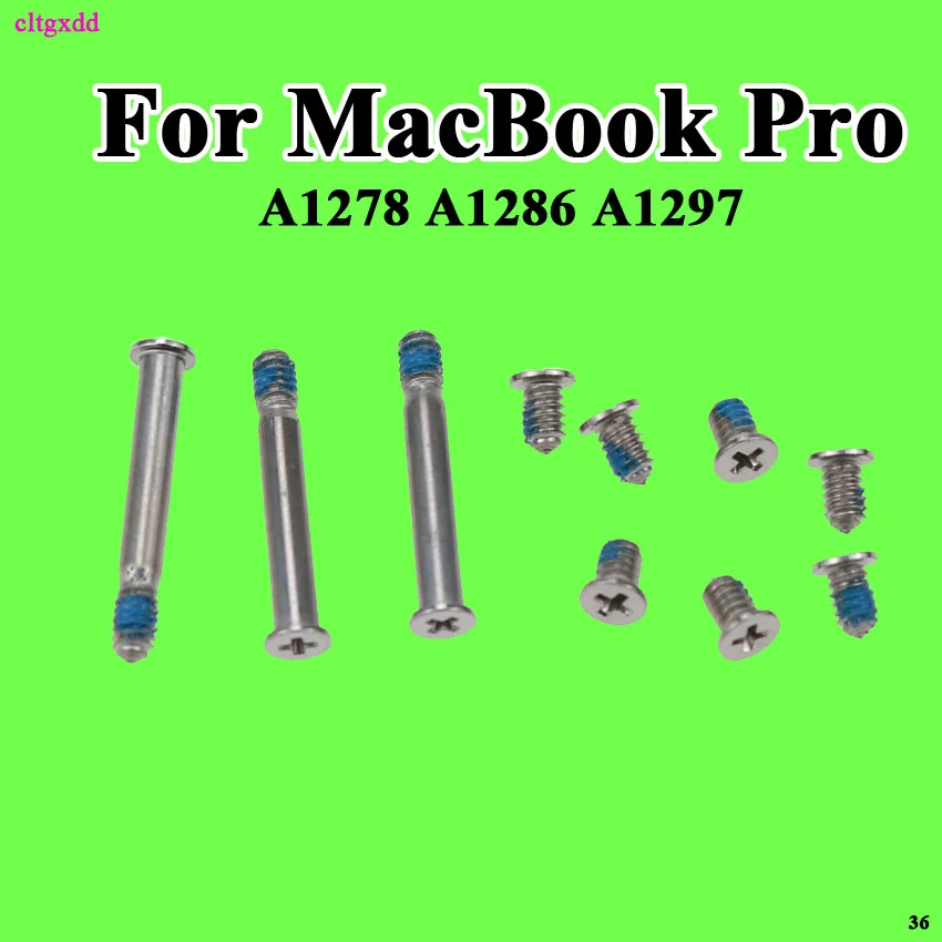 Rear Cover Screw 1Set 13" 15" 17" For Macbook Computer A1278 A1465 A1398 A1369 A150A 1706 A1707 A1708 A1297 Bottom Cover Screws laptop screw kit computer screw kit