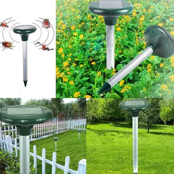 

2Pcs Solar Power Ultrasonic Wave Outdoor Field Yard Rat Snake Repeller Repellent
