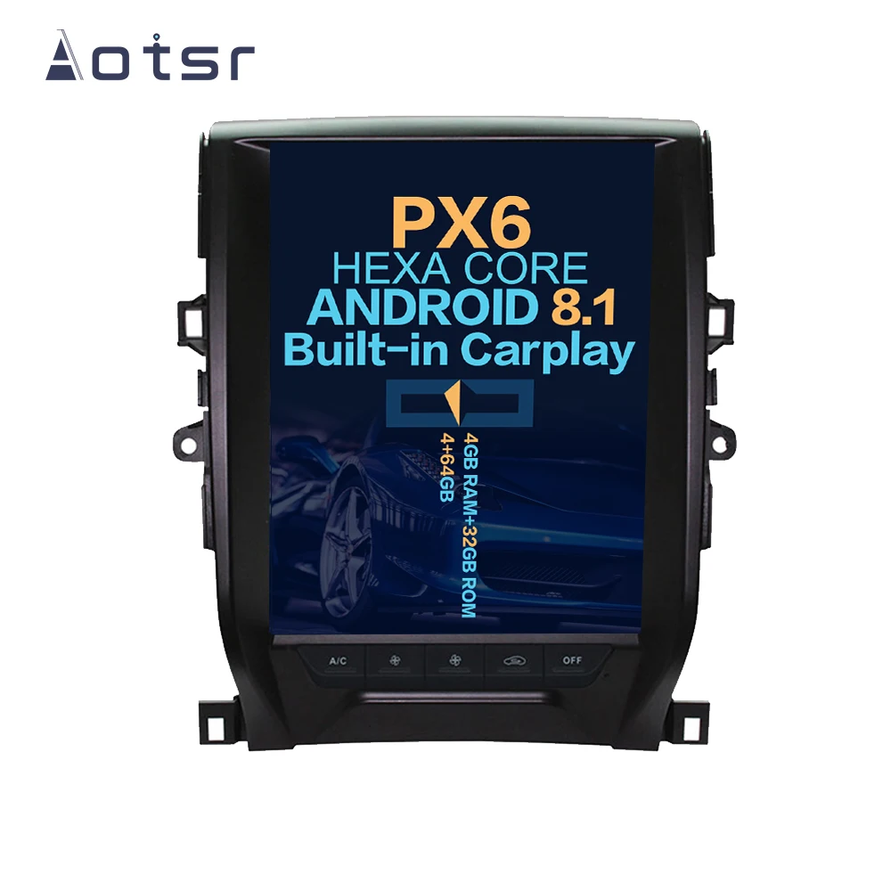 

Aotsr 12.1“ Vertical screen Android 8.1 Car DVD Multimedia player GPS Navigation For Toyota Reiz Mark X 2011-2016 with carplay