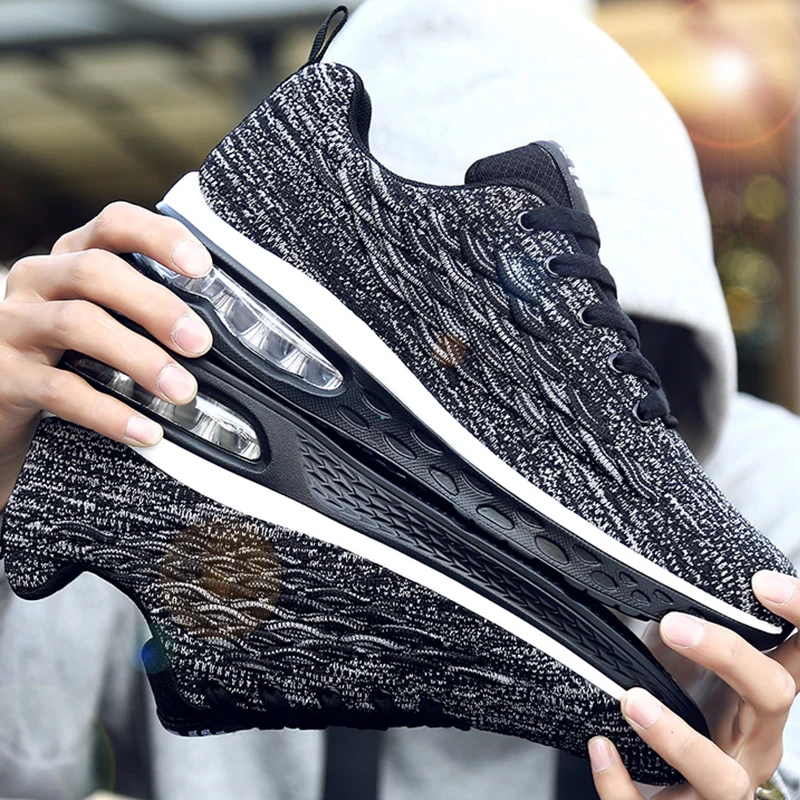 

Damyuan Air Cushion Sports Shoes Men 2020 New Breathable Cushioning Brand Sneakers 46 Large Size Light Comfortable Casual Shoes