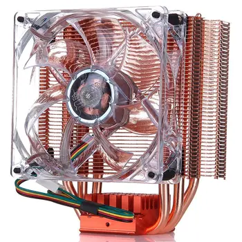 

Pccooler CPU Cooler Pure Copper 3 Heatsink and Pipes High-performance 9CM Silent Fan Support AMD/AM4/INTEL 1150/1151/2011
