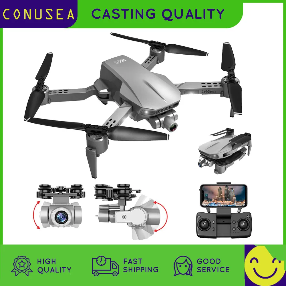 CONUSEA L106 GPS Дрон с разрешением 4K 2 карданный стабилизатор для Камера 5G Wi-Fi FPV 1200 м RC