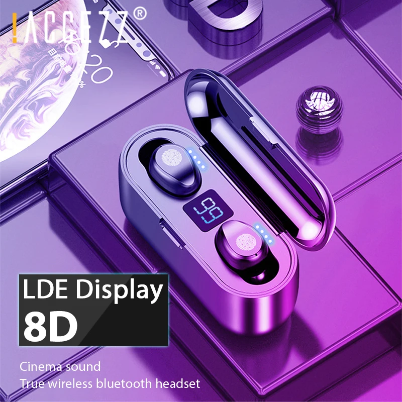 

NEW Mini Smart Touch TWS Wireless Bluetooth Earphone 5.0 8D Wireless Stereo Earbuds 2000 MAh Charging Case HD Call Earphones