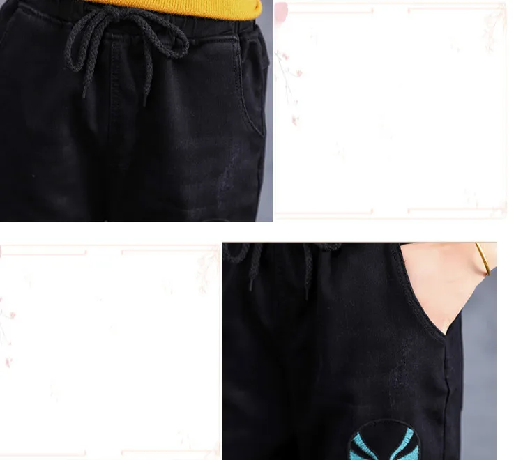 Max LuLu, модные корейские женские зимние джинсовые брюки в стиле панк, женские свободные джинсы с принтом, Винтажные эластичные утепленные меховые шаровары