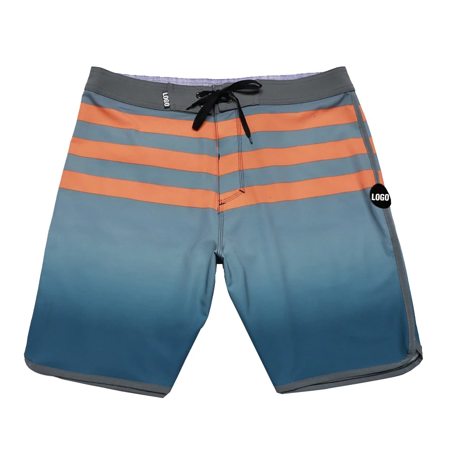 Новые мужские пляжные шорты Phantom высокого качества, быстросохнущие шорты для плавания, шорты для серфинга, эластичные водонепроницаемые бермуды из спандекса - Color: 4