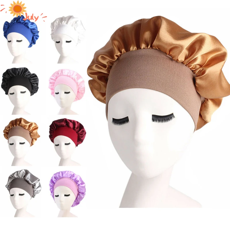 Hair For Sleeping Satin Hair Wrap Silk Night Sleep Cap
