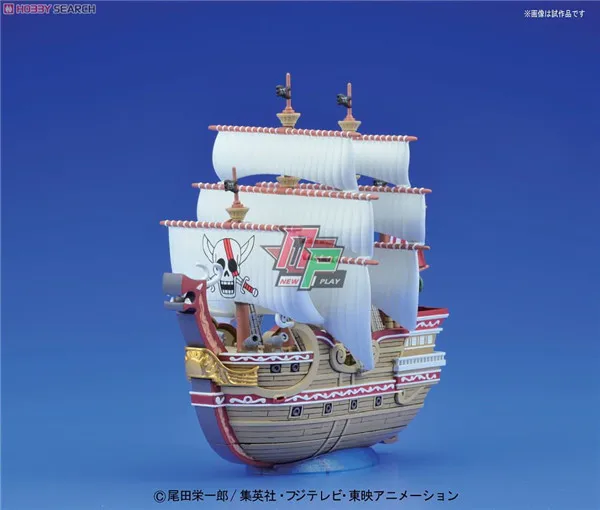 Оригинальный Bandai One Piece Great Ship 04 четыре императора Shanks Redfoss в сборе фигурные