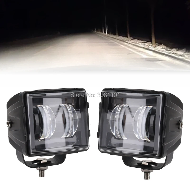 20 Вт Светодиодный светильник для внедорожного вождения противотуманный