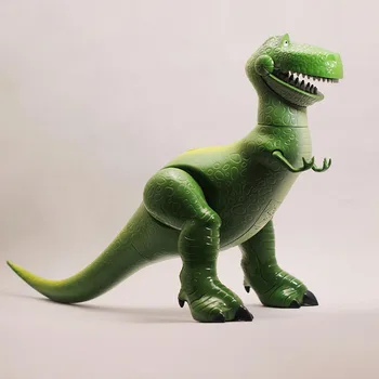 

Model Decoration Green Dinosaur Toy Plastic PVC Joint Movable Sounding Movie Scene Model