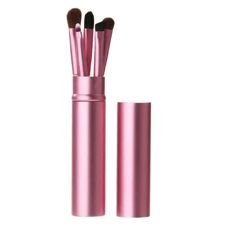 

5pcs/set Eyeshadow Brushes Kit With Storage Holder Cosmetic Make Up Brushes Portable Makeup Brush Tool
