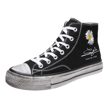 

Men's shoes 2019 new fashion casual student high-top sneakers men's trend breathable canvas shoes men's sneakers189-6-p