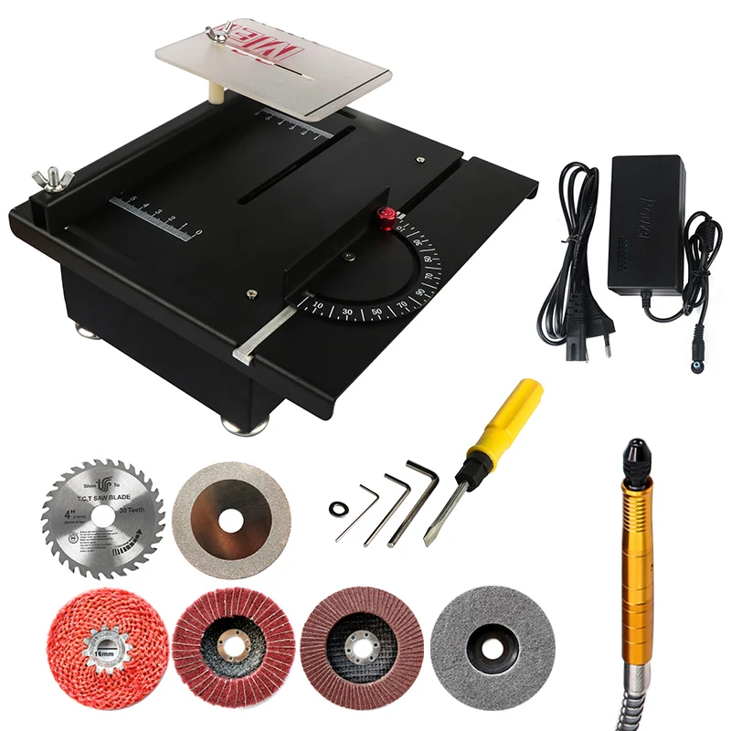 Multi-Function Cutting Micro Table Saw Wood Carving Machine Table Grinding  Tool Woodworking Polishing Tool Grinder Machine AliExpress