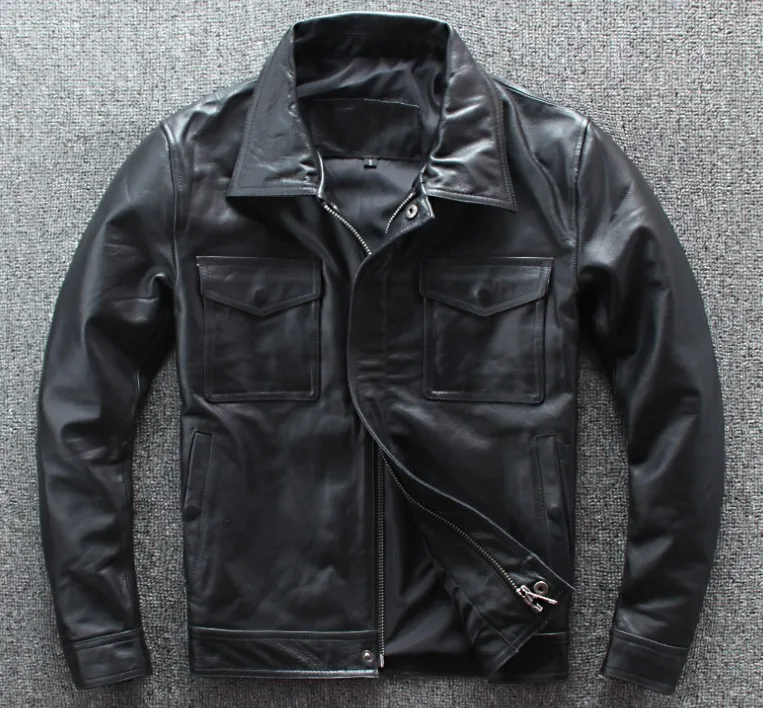 Ретро сделать старый красный кожаный moto rcycle пиджак гоночная куртка черная мотоциклетная куртка мужская Мотоциклетная Куртка Мото rcycle одежда - Цвет: Черный