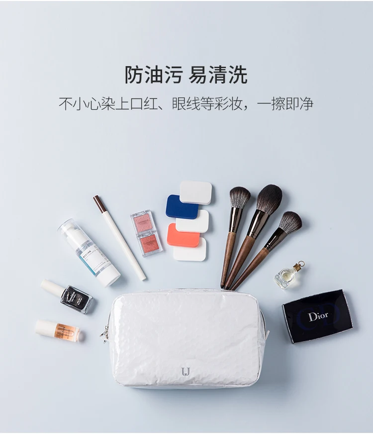 Косметичка Xiaomi Jordanjudy с пузырьковой пленкой, Женская портативная большая емкость для путешествий, простая сумка для хранения