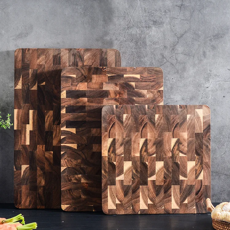 Square Cutting board Whole Wood chopping Bread Sushi plate Real wood tray Pizza Chopping Blocks | Дом и сад