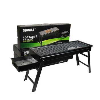 

New Large BBQ Barbecue Grill Folding Portable Charcoal Outdoor Camping Picnic Burner Foldable Charcoal Camping Barbecue Oven