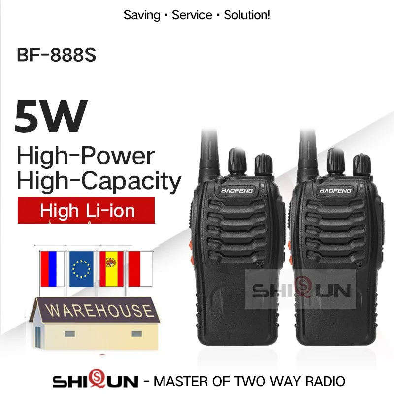 1PC or 2PCS Baofeng BF-888S Walkie Talkie 888s UHF 5W 400-470MHz BF888s BF 888S H777 Cheap Two Way Radio with USB Charger H-777 | Мобильные