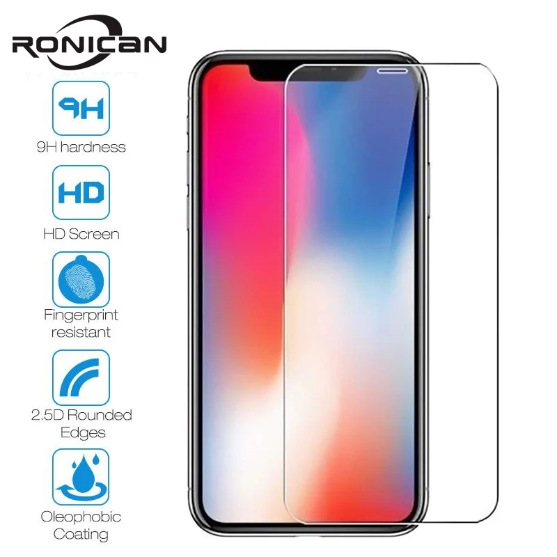 Закаленное стекло для iPhone XR X XS MAX 5 5s SE 2020 Защитная пленка экрана Защитное 6 6s 7 8 Plus