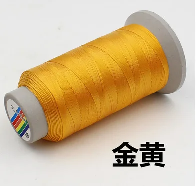 golden 2 rolls 210D высокая прочность толстая нейлоновая швейная нить для швейной машины кожаный диван Холст Джинсы Брюки diy аксессуары 21colors1395 - Цвет: golden 2 rolls