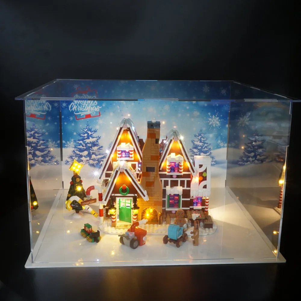 Набор со светодиодный Ной подсветкой для конструктора Lego 10267 имбирный дом