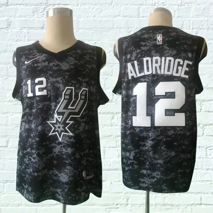 As photo Baskeball San Antonio Tim Duncan Parker David Robinson lamarcos Aldridge Manu Ginobili DeMar DeRozan женские Молодежные Трикотажные шорты - Цвет: As photo