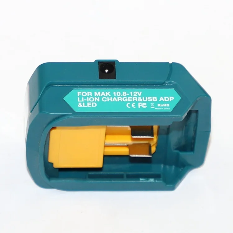 

USB Upgraded Adapter For Makita ADP06 12V BL106/BL02/BL104/BL03/BL02 CXT Lithium-Ion Cordless Power Source With LED Light