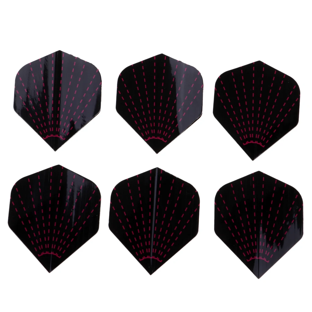 6Pcs Standard Shape Dart Flights Tail Accessories Professional Premium PVC Equipment Supplies For Dart Games