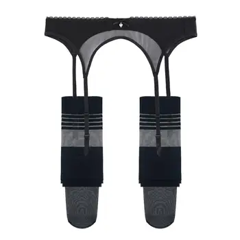 

CYHWR Sexy women lace Black Suspender Belt Wedding garter belts and stockings 2pcs/Lot