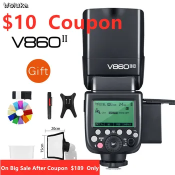 

Godox V860II-S V860II-C 860II-N V860II-F V860II-O GN60 TTL HSS Li-ion Battery Speedlite Flash for S/N/C/O/F CD50 T03Y