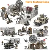 Call of Duty Military Operational Radar Base Humvee Soldiers Weapon Building Blocks Fit WW2 Mega Bloks Construx MiniFigures 1