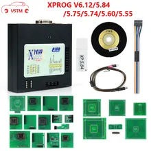 Новейший XPROG V6.12 V5.55 V5.70 V5.72 V5.74 V5.75 V5.84 черный металлический ящик лучше tXPROG M V5.70ECU интерфейс программирования Xprog-M