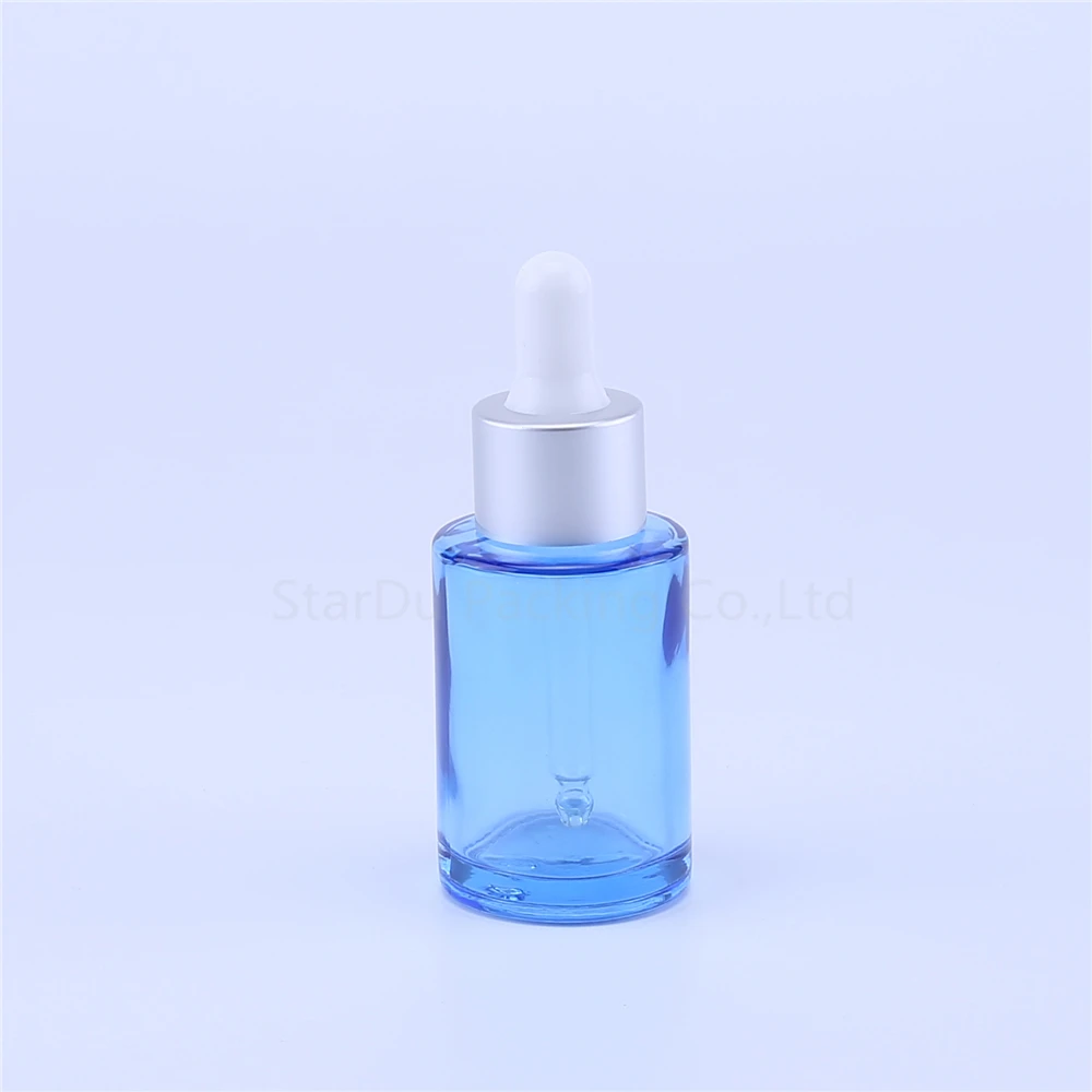 200pcs 30ml blue Glass Bottle With Dropper Essential Oil Bottle, empty Perfume bottles