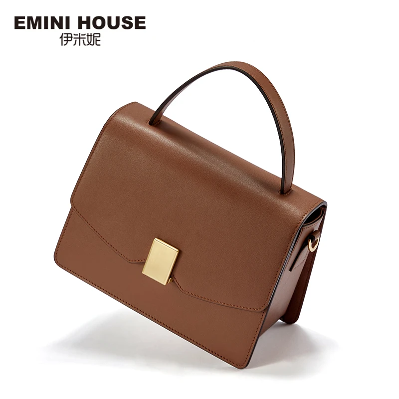 EMINI HOUSE, висячая сумка, роскошные сумки, женские сумки, дизайнерские, спилок, кожа, сумки через плечо для женщин, сумка на плечо