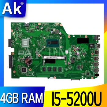 

AKEMY X751LAB original mainboard for ASUS X751L K751L R752L X751LA X751LN X751LK X751LJ with 4GB RAM i5-5200U Laptop motherboard