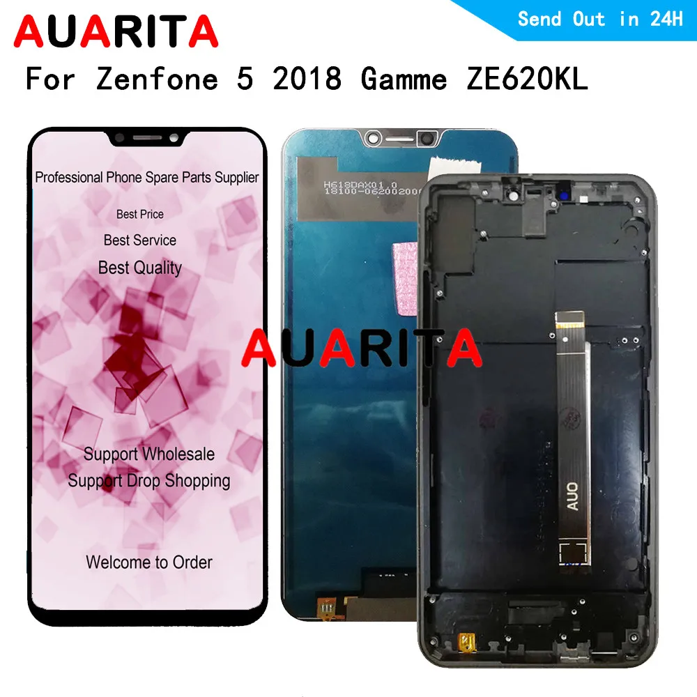 ЖК дисплей 6 2 дюйма для Asus Zenfone 5 2018 Series ZE620KL X00QD сенсорная панель стеклянный экран