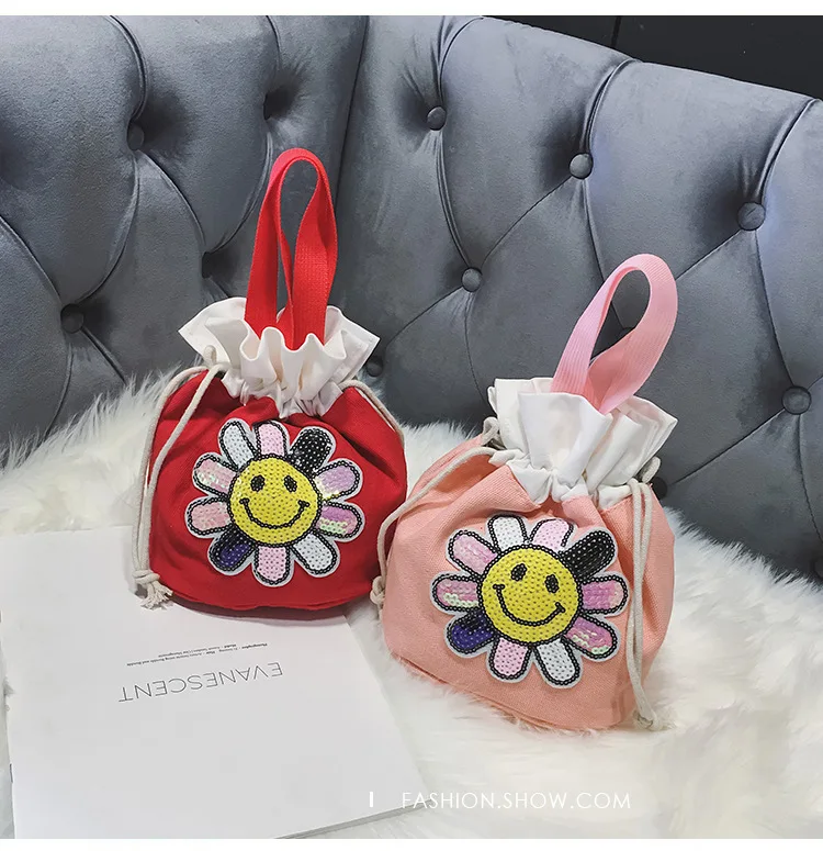 CHILDREN'S Bag New Style Listed Small Clear Canvas KID'S Messenger Bag