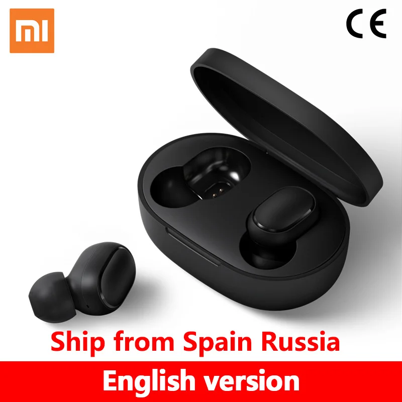 Гарнитура Xiaomi Redmi Airdots беспроводная фирменные наушники TWS с голосовым и сенсорным