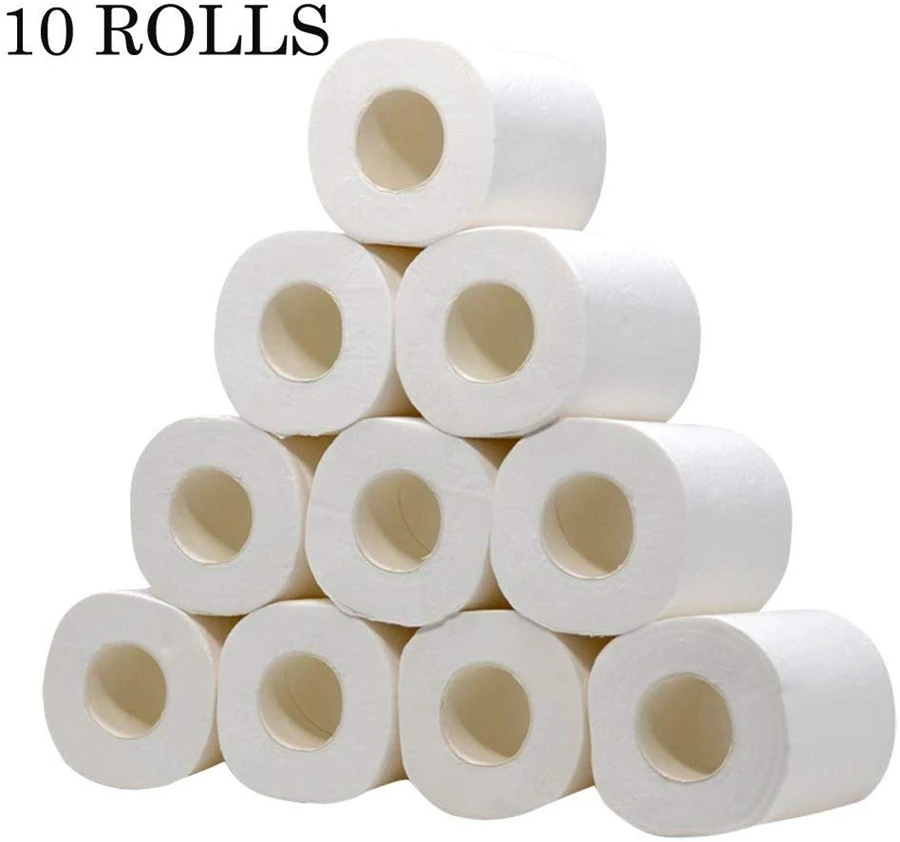 

4-Ply Recycled Toilet Paper septic-safe Silky & Smooth Soft Professional Series Premium Paper Towels 10 Rolls Per Case