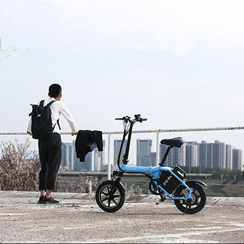 Top Daibot Portable Electric Bike 14 Inch Two Wheel Electric Scooter Three Cycling Mode 300W 48V Folding Electric Bicycle For Adult 28