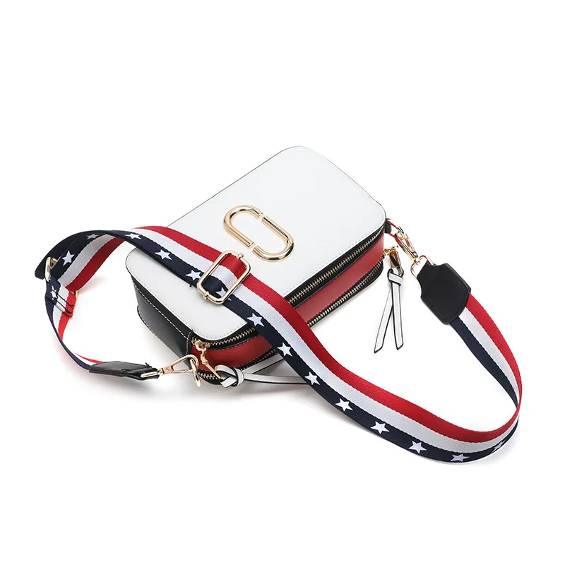 

New Arrival Bag Women's 2019 Summer New Style Korean-style Super Fire Wide Ribbon Shoulder Bag Cross-body Contrast Color Camera