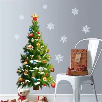 

New Fashion Large Christmas Tree Wall stickers Window Decal Mural Vinyl Home Decor Removable