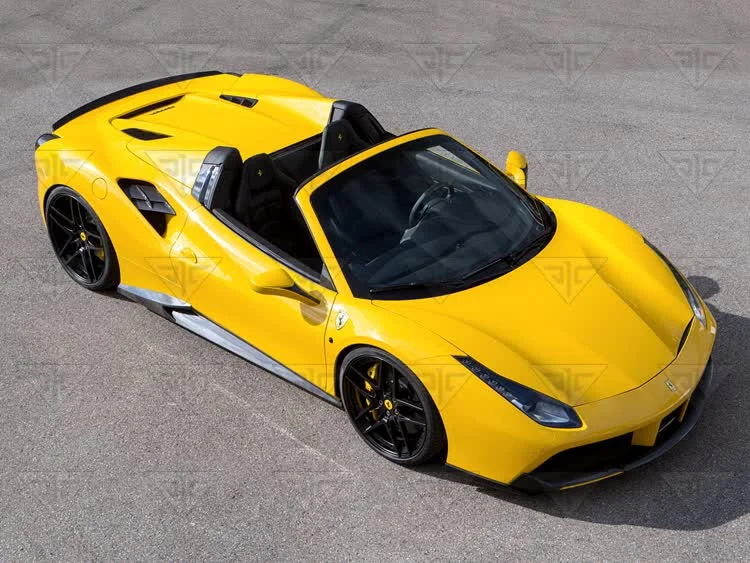 For Ferrari FERRARI 488 2015-2018 high quality Carbon Fiber rear boot Wing Spoiler Rear Roof Spoiler Wing Trunk Lip Boot Cover - - Racext 21