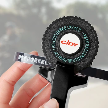 

Yance Black DIY Manual label maker Typewriter for MOTEX E101 label printer with 9mm label Tape for dymo embossing label maker