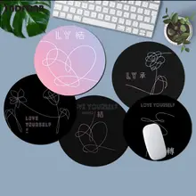 YNDFCNB New Designs Love yourself Flower kpop Mousepads gamer gaming Mouse pads Anti-Slip Laptop PC Mice Pad Mat gaming Mousepad