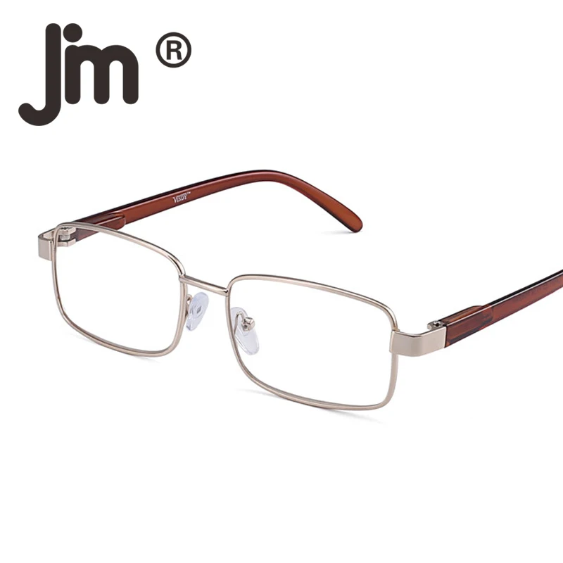 JM металлическая рамка весенние шарниры очки для чтения винтажные Металлические Читатели для мужчин