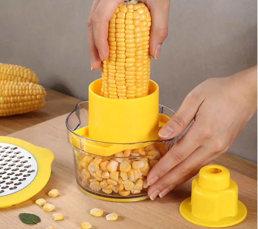 Мульти-креативный инструмент для чистки кукурузы, инструмент для удаления кукурузы, резак для овощей, Круглый разделитель, измельчитель чеснока, кухонные аксессуары