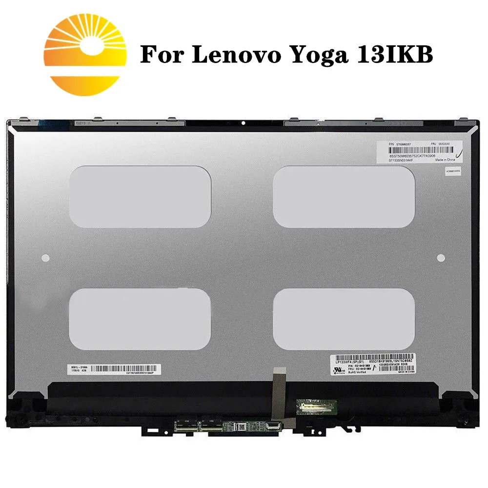 Для lenovo Yoga 720-13IKB 5D10N24291 B133ZAN02.3 3840x2160 UHD 4K ЖК-панель дисплей сенсорный экран дигитайзер стекло в сборе+ рамка